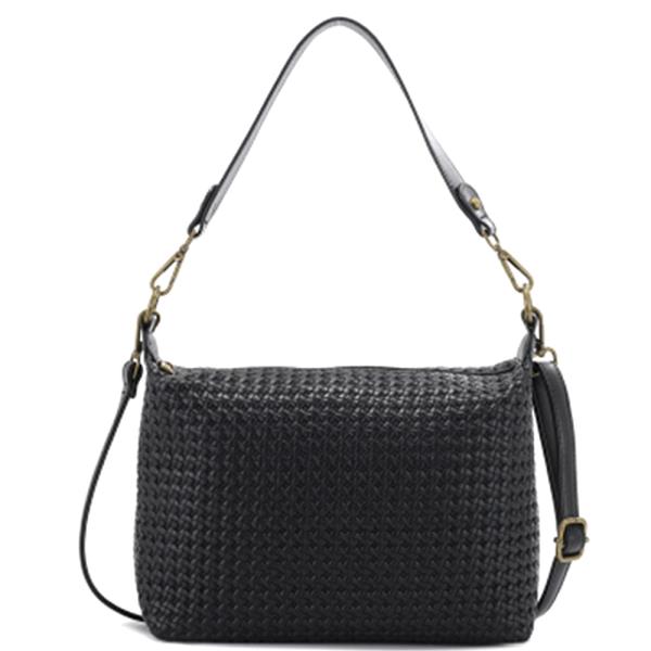 STYLISH WOVEN DESIGN SHOULDER CROSSBODY BAG