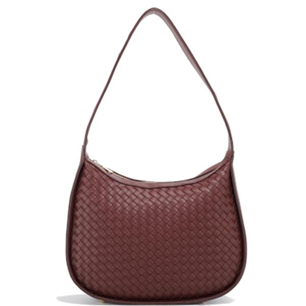 WOVEN TEXTURED SHOULDER BAG