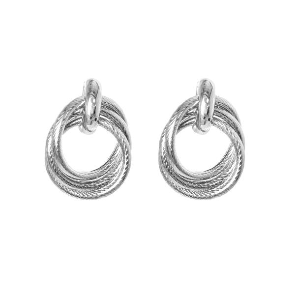 INTERLOCKING RINGS EARRING