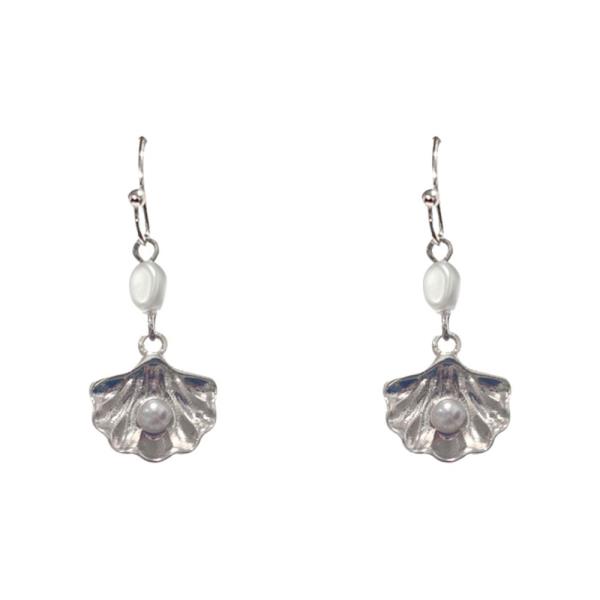 OYSTER PEARL DANGLE EARRING