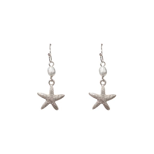 STARFISH PEARL DANGLE EARRING