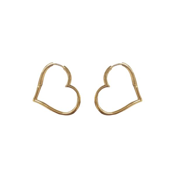 HEART HINGED EARRING