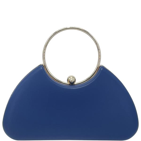 SMOOTH ROUND HANDLE EVENING BAG