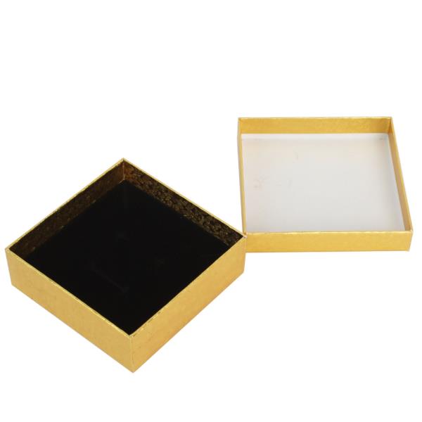 GOLD SILVER FOIL JEWELRY GIFT BOX (12 UNITS)