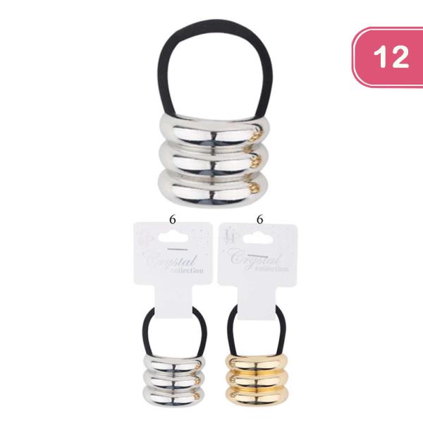 METAL CUFF HAIR TIE (12 UNITS)