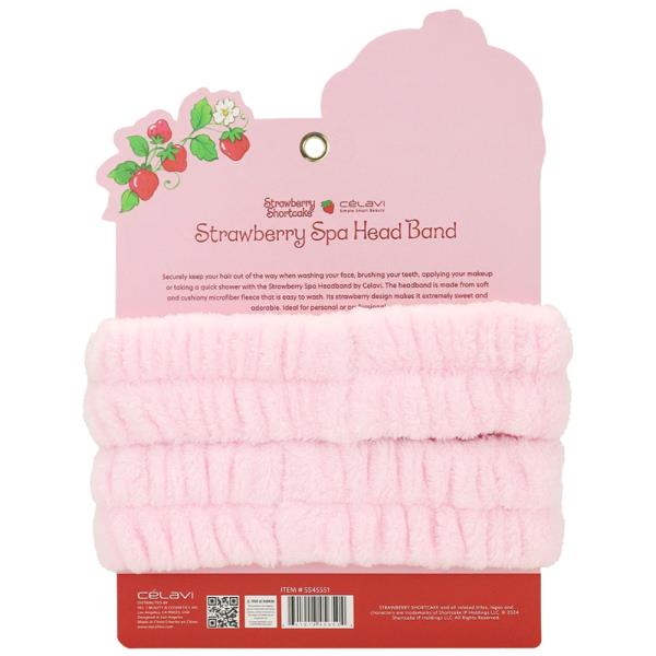 CELAVI STRAWBERRY SHORTCAKE 2PC SPA HAIR BAND SET (2 UNITS)