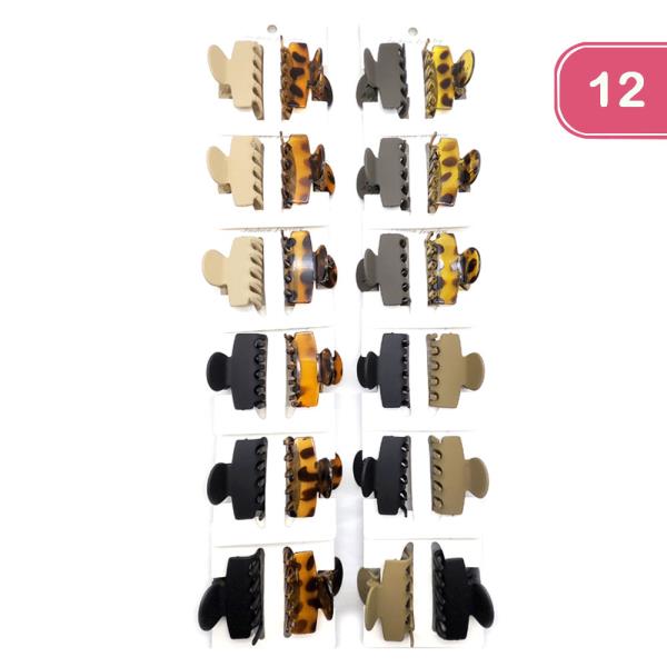 2PC HAIR CLAW CLIPS (12 UNITS)