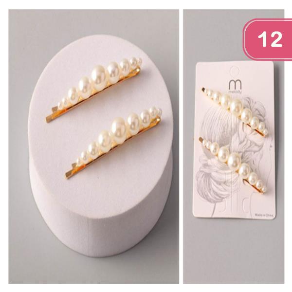 GRADUATING PEARL BOBBY PIN (12 UNITS)