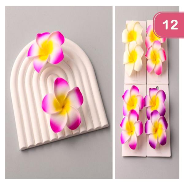 SPRAYED HAWAII GLOWER HAIR PIN (12 UNITS)