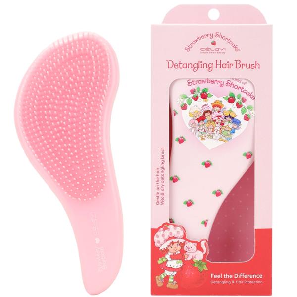 CELAVI STRAWBERRY SHORTCAKE DETANGLING PRINTED BRUSH