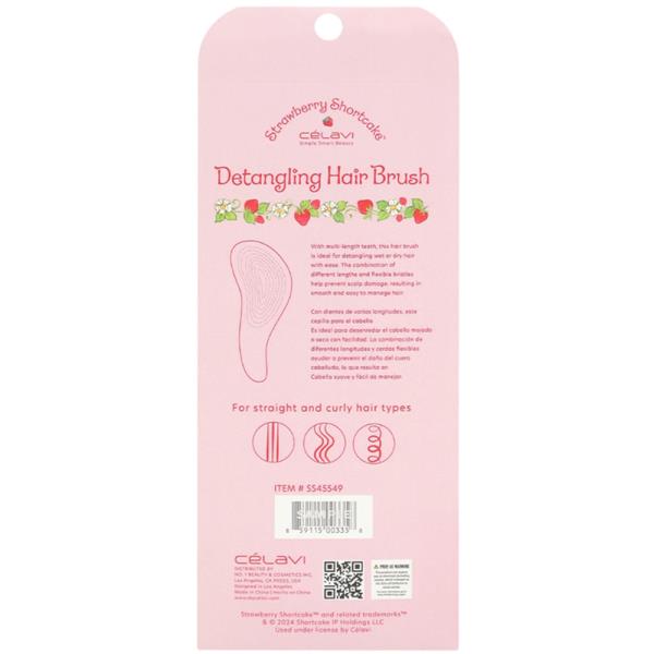 CELAVI STRAWBERRY SHORTCAKE DETANGLING PRINTED BRUSH