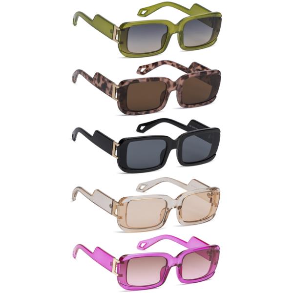 MODERN FASHION SQUARED SUNGLASSES 1DZ