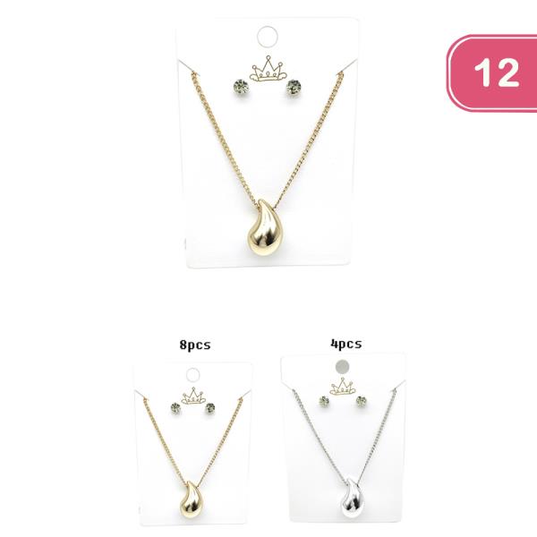 WOMEN`S TEARDROP PENDANT SET (12 UNITS)