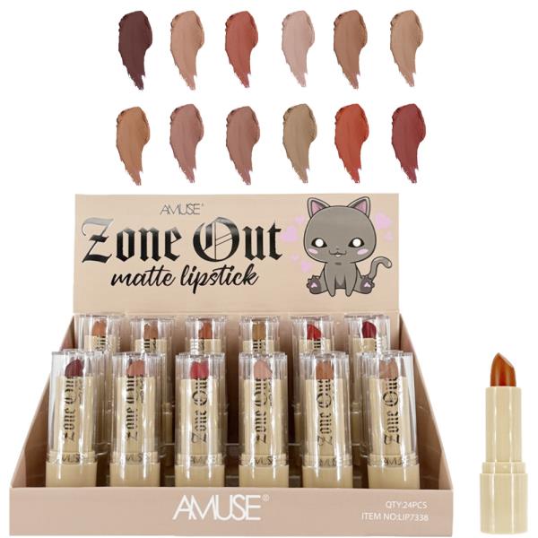 AMUSE ZONE OUT MATTE LIPSTICK (24 UNITS)