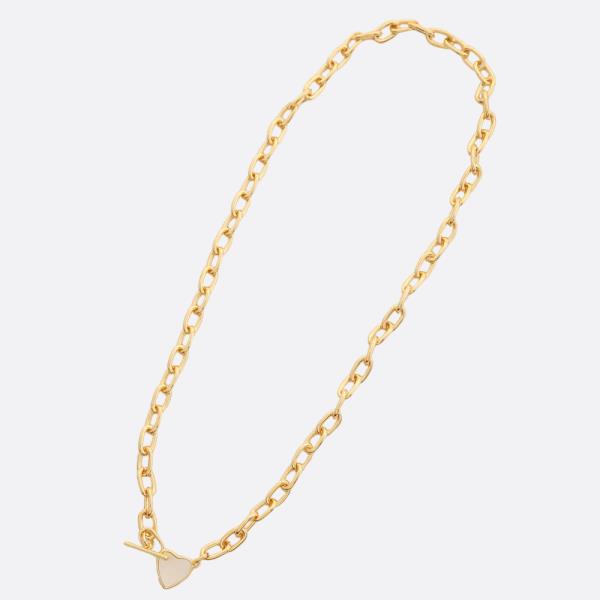 SODAJO HEART TOGGLE CLASP GOLD DIPPED NECKLACE