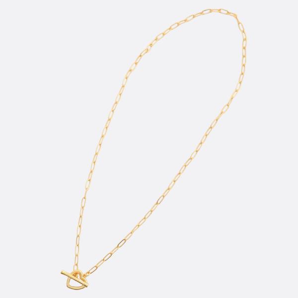 SODAJO HEART TOGGLE CLASP GOLD DIPPED NECKLACE