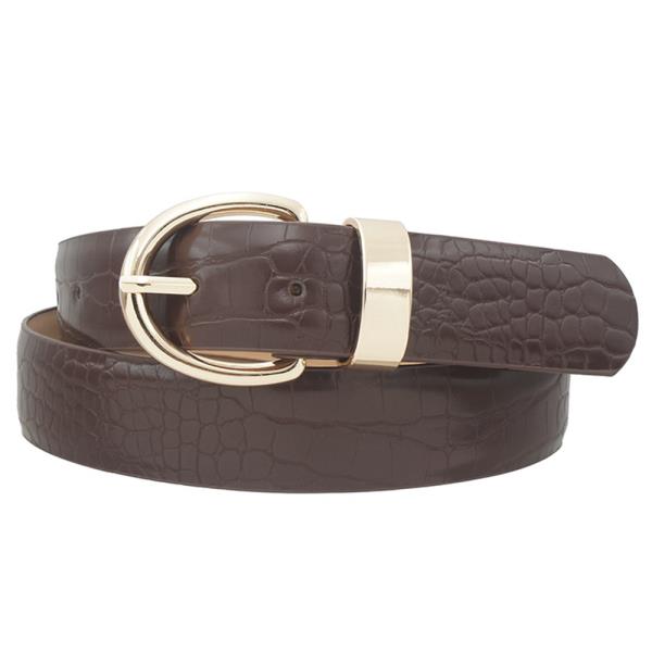 BASIC U BUCKLE CROC BELT