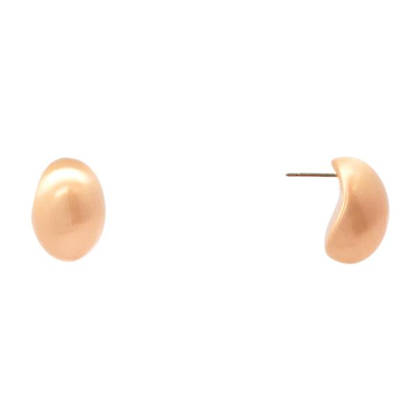 OVAL METAL EARRING