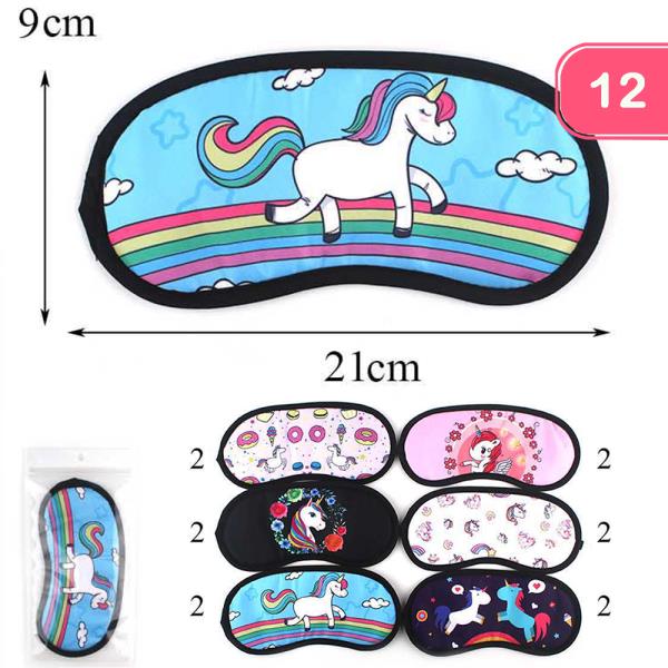 UNICORN SLEEP EYE MASK (12 UNITS)