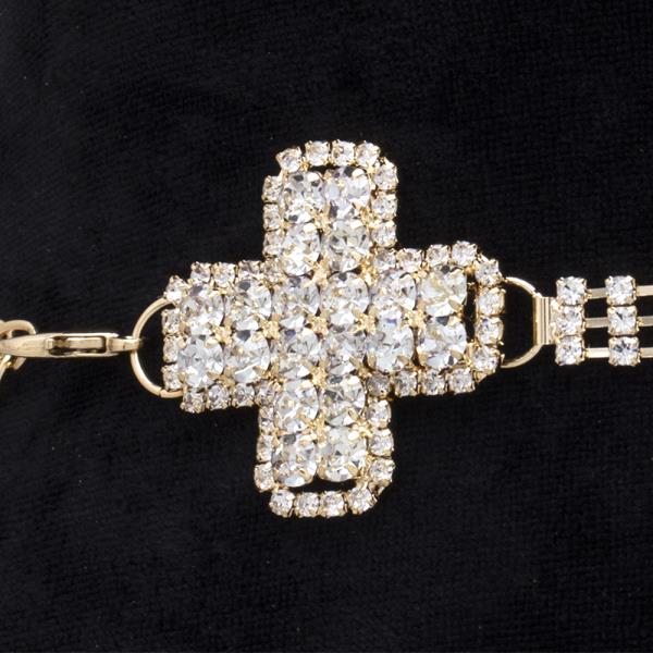 RHINESTONE FASHION SIDE HOOK BELT