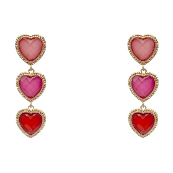 HEART DANGLE EARRING