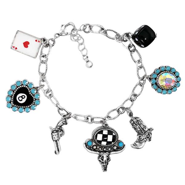 WESTERN STYLE MULTI CHARM BRACELET