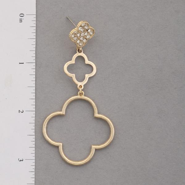 TRIPLE CLOVER DANGLE EARRING