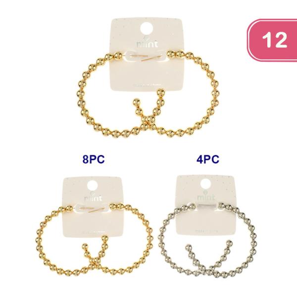 BALL HOOP EARRING (12 UNITS)