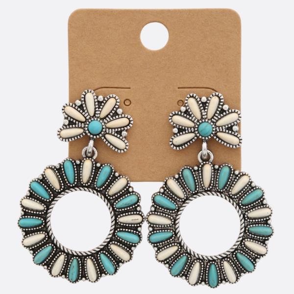 WESTERN STYLE DANGLE EARRING