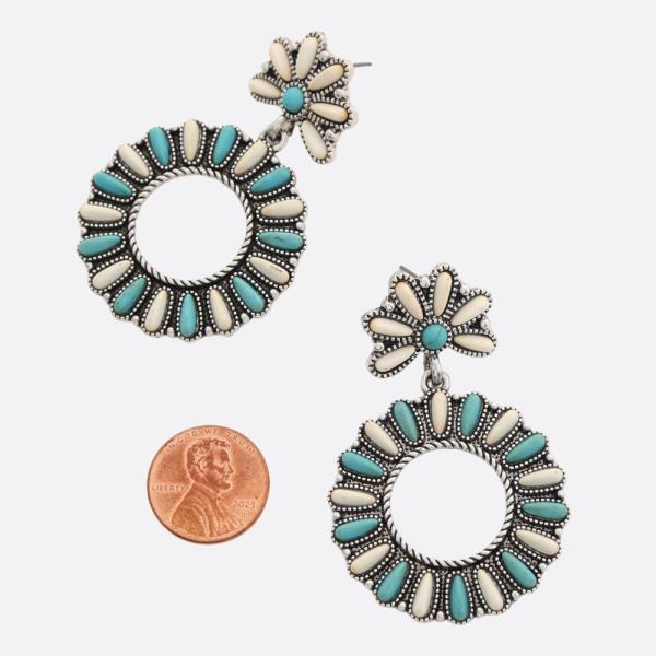 WESTERN STYLE DANGLE EARRING