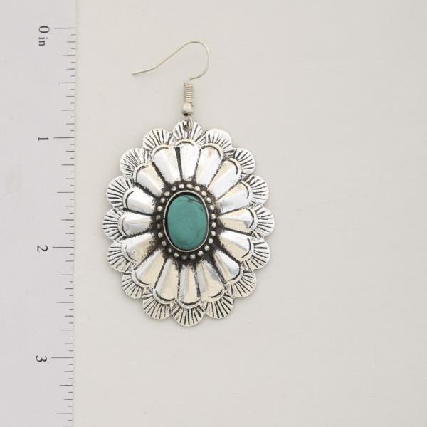 WESTERN STYLE FLOWER DANGLE EARRING