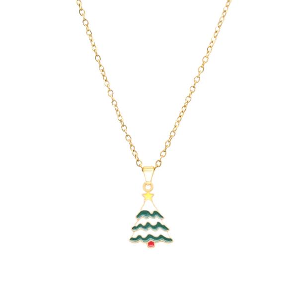 CHRISTMAS TREE PENDANT NECKLACE