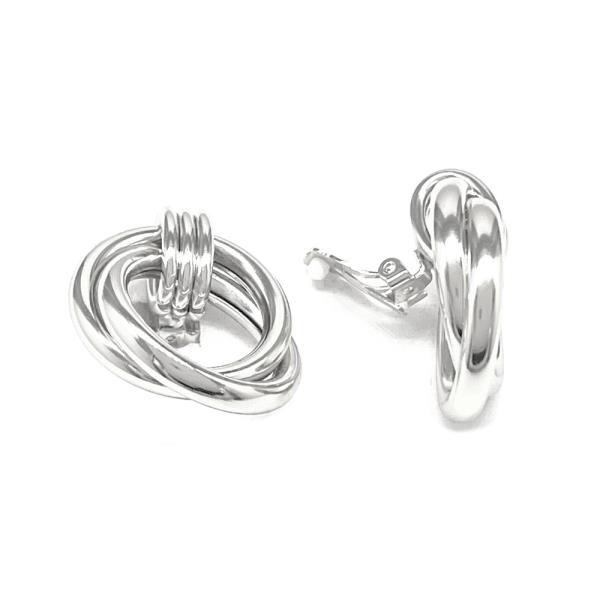 KNOT METAL CLIP ON EARRING