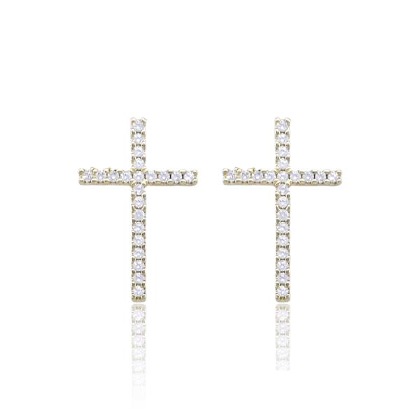 CROSS CZ EARRING