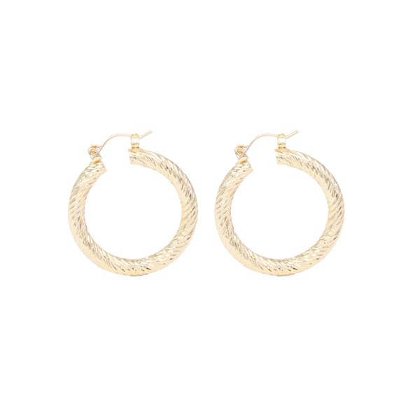 ALUMINUM HOOP THICKNESS--30MM HOOP EARRING