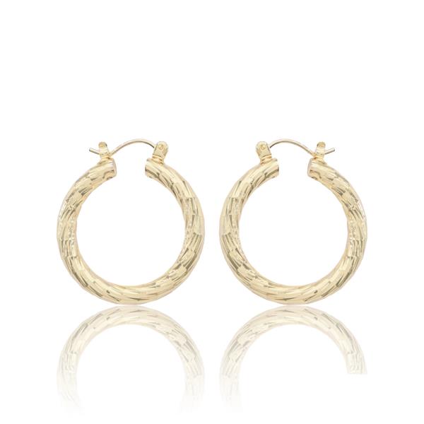 ALUMINUM HOOP THICKNESS--30MM HOOP EARRING