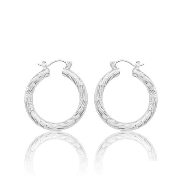 ALUMINUM HOOP THICKNESS--30MM HOOP EARRING