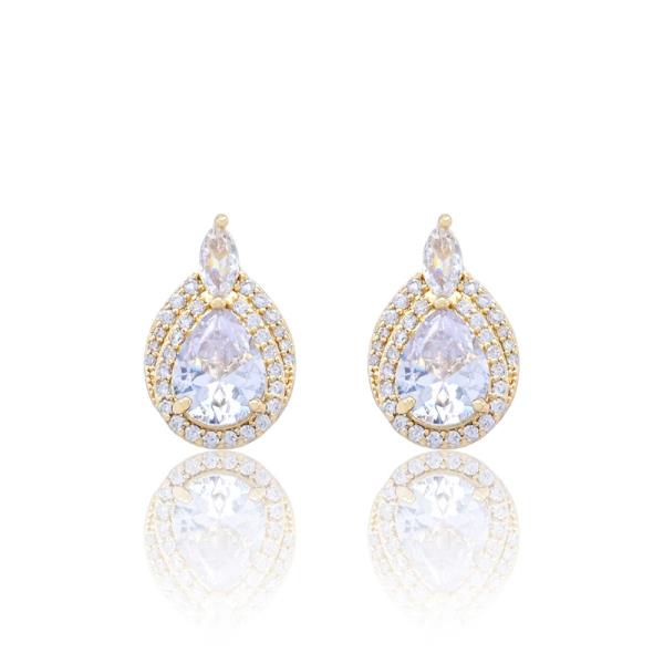 PEAR CZ EARRING