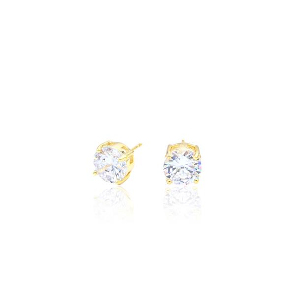 CUBE CRYSTAL STUD EARRING