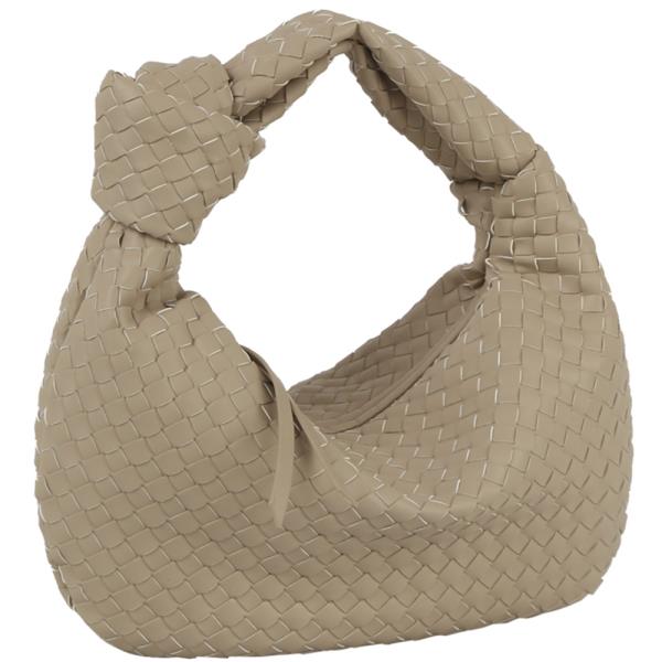 WOVEN KNOTTED HOBO BAG