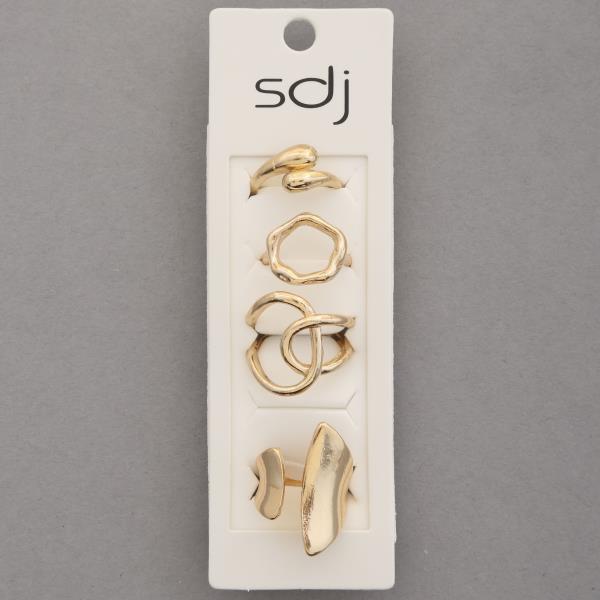 SDJ MULTI SHAPE ASSORTED RING SET