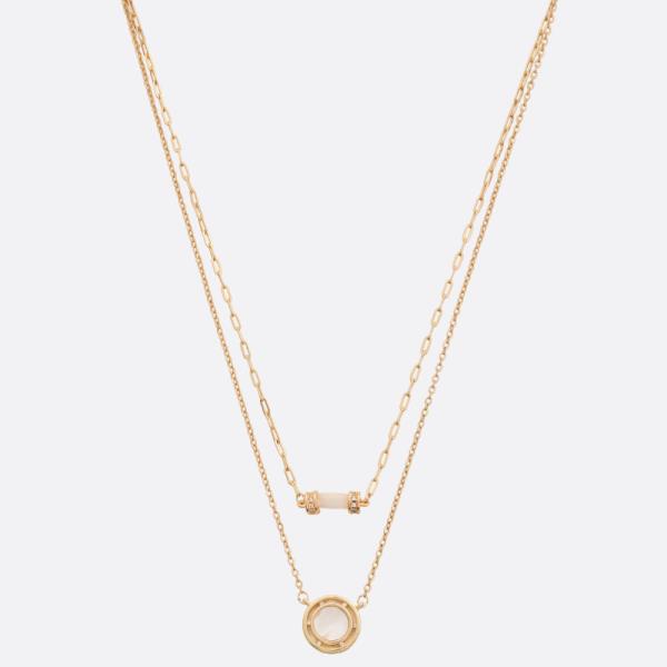 SDJ ROUND LAYERED NECKLACE