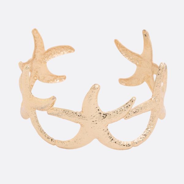 SDJ SEA LIFE STARFISH METAL CUFF BRACELET