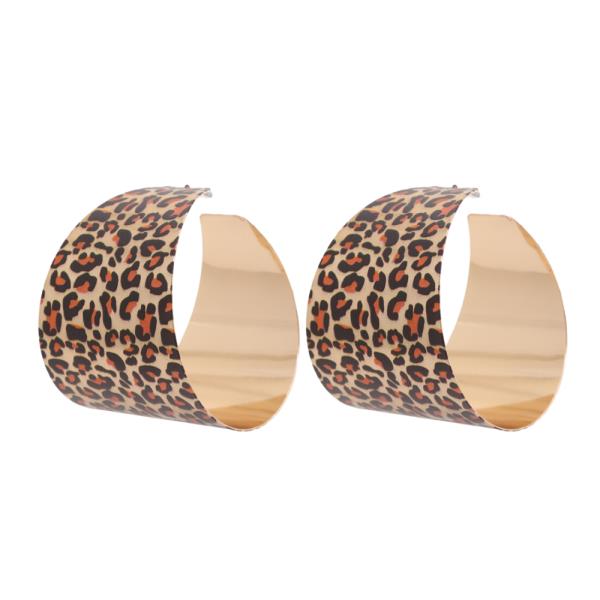 LEOPARD HOOP EARRING