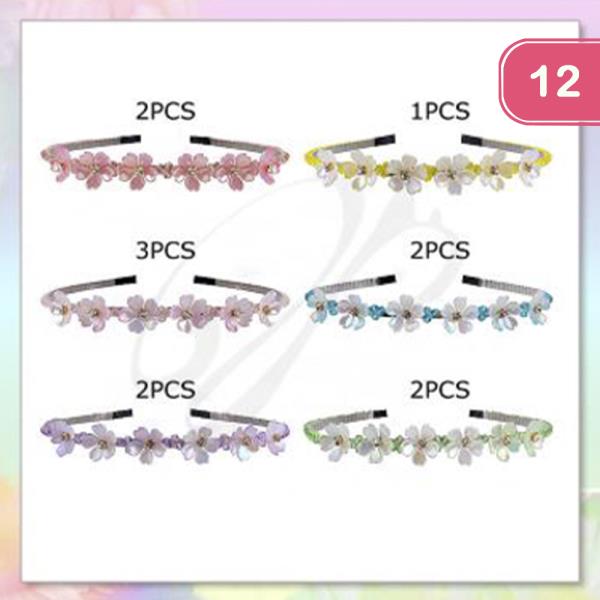 FLOWER HEADBAND (12 UNITS)