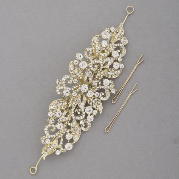 FLOWER RHINESTONE HAIR VINE