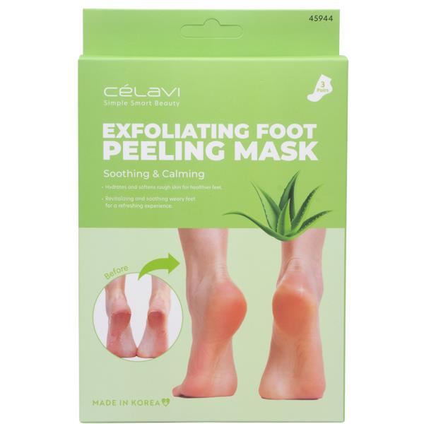 CELAVI EXFOLIATING FOOT PEELING MASK ALOE