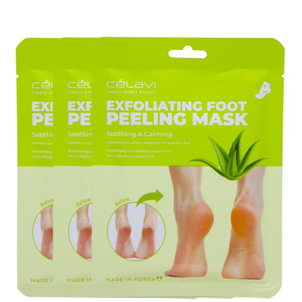 CELAVI EXFOLIATING FOOT PEELING MASK ALOE