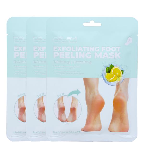 CELAVI EXFOLIATING FOOT PEELING MASK LEMON