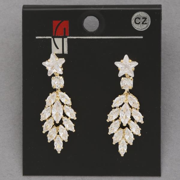 STAR MARQUISE RHINESTONE DANGLE EARRING